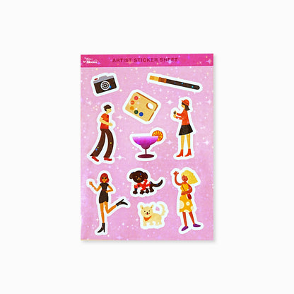 Colorful Glitter Shining Journal Sticker Sheets