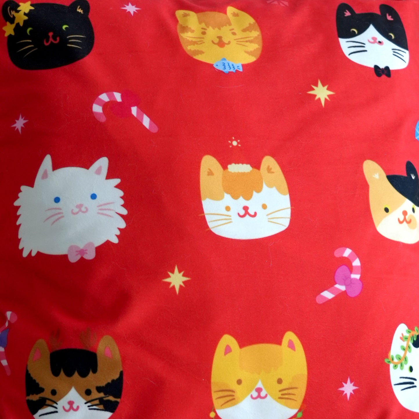 Festive Cats and Dogs Pattern Pillow Covers