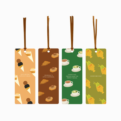 Cheerful Blossom and Dessert Bookmark Set