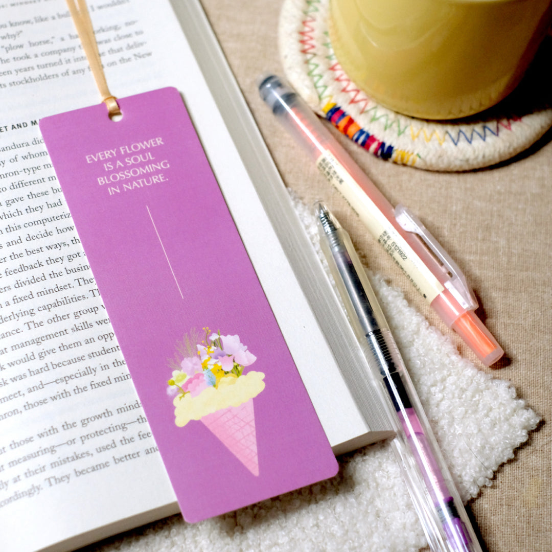 Cheerful Blossom and Dessert Bookmark Set