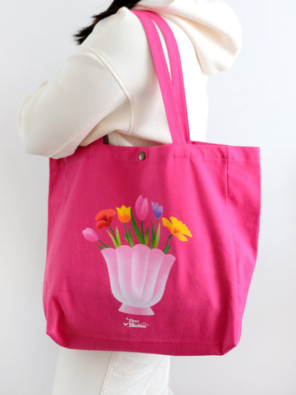 Large Floral Canvas Bags