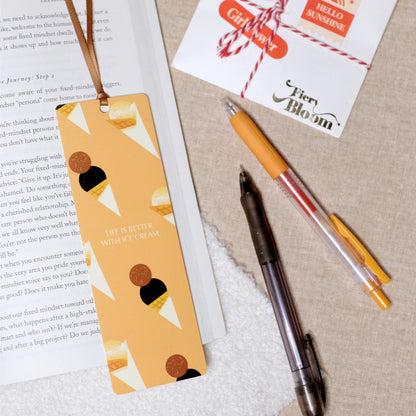 Cheerful Blossom and Dessert Bookmark Set