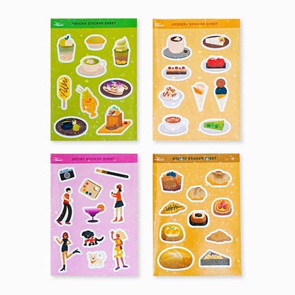 Colorful Glitter Shining Journal Sticker Sheets